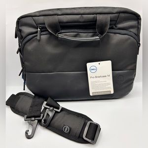 NWT Dell Pro Briefcase 14 Laptop Bag in Black